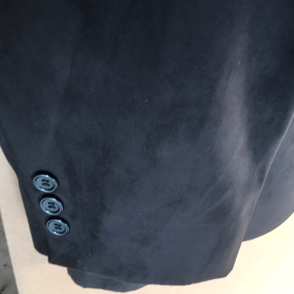 Wall Street faux suede blazer jacket Sz 40R - Picture 5 of 8